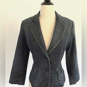 Express Cropped Jean Blazer size XS